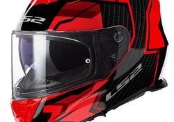 Casco integrale Ls2 FF800 STORM II Tracker rosso 0