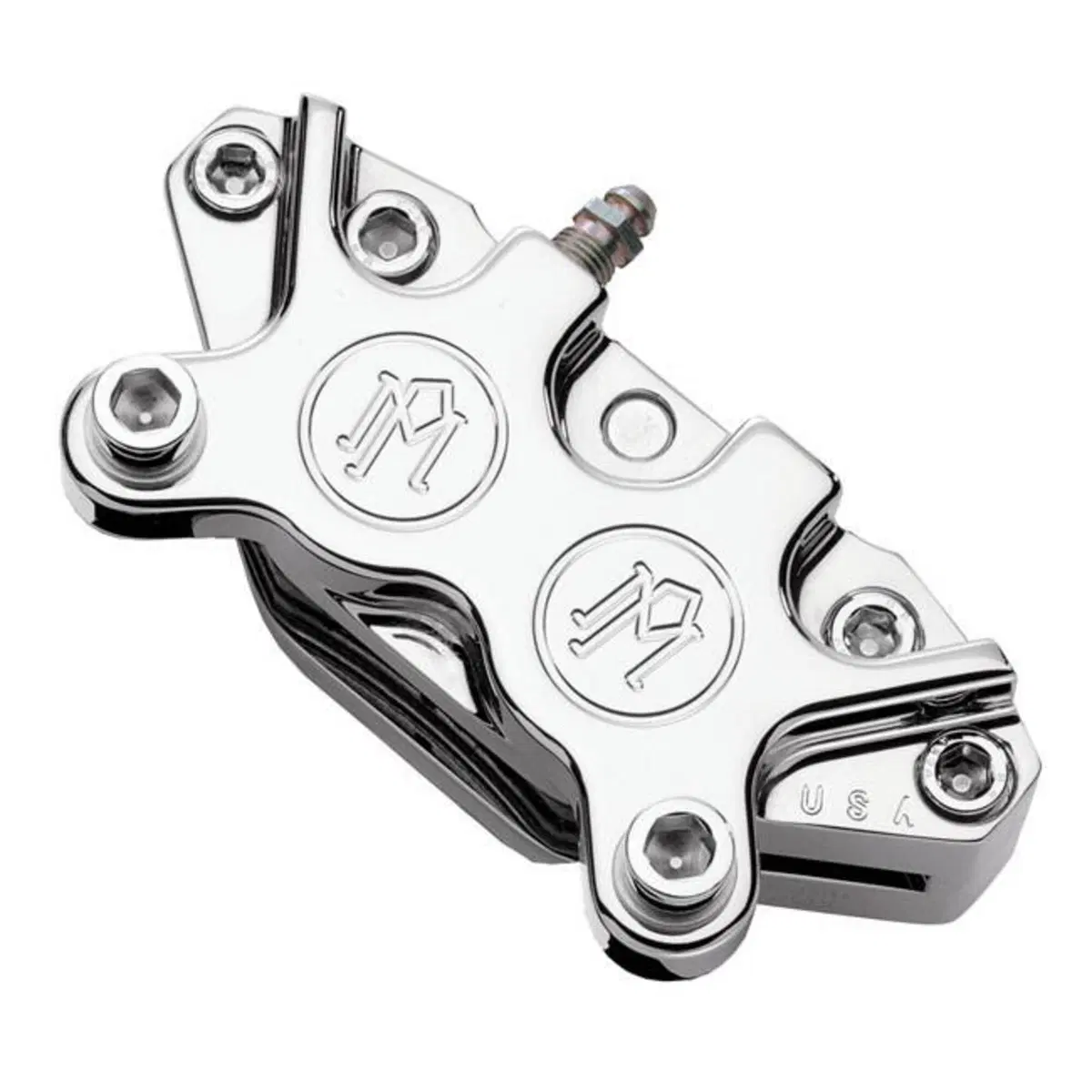 Pinza freno PM 4 pistoni anteriore cromata Performance Machine