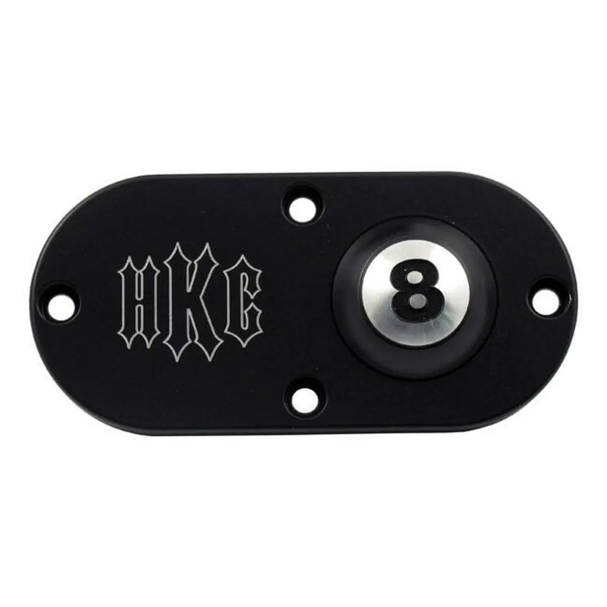 Coperchio ispezione HKC 8 Ball nero Per Softail da 