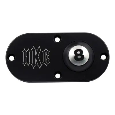 Coperchio ispezione HKC 8 Ball nero Per Softail da 