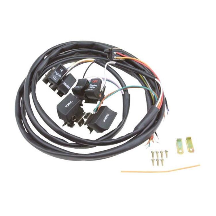 Interruttori neri per Sportster, FL, FX, FXR, Dyna Zodiac