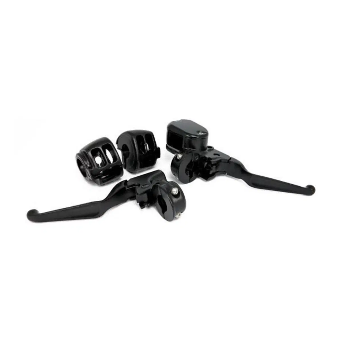 Kit comandi manubrio neri per disco doppio (ABS) 