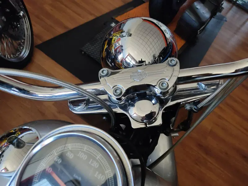 Harley-Davidson Fat Boy anniversario 100 anni bi-color argento e nero (10)