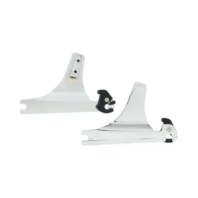 Piastre cromate per schienalino Sissy Bar rimovibi 