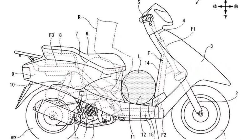 Honda brevetta l&#039;acceleratore a pedale: sullo scooter come in auto