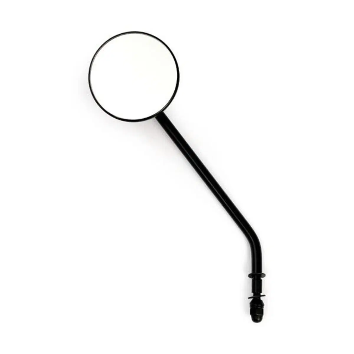 Specchietto rotondo da 3" (7.5cm) stelo lungo nero 