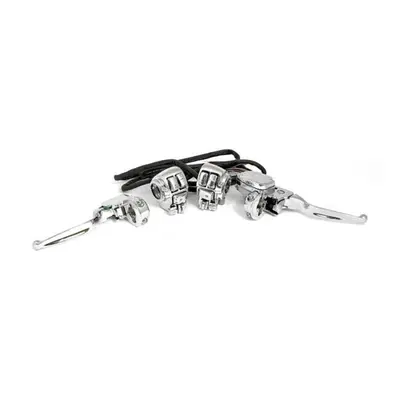 Kit comandi manubrio cromati per disco doppio da 1 