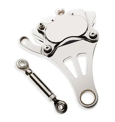 Pinza freno DNA ant. 4 Pistoni cromata con support 