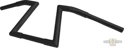 Manubrio Z Bar 1-1/4", alto 9", Largo 90cm, nero, La Choppers