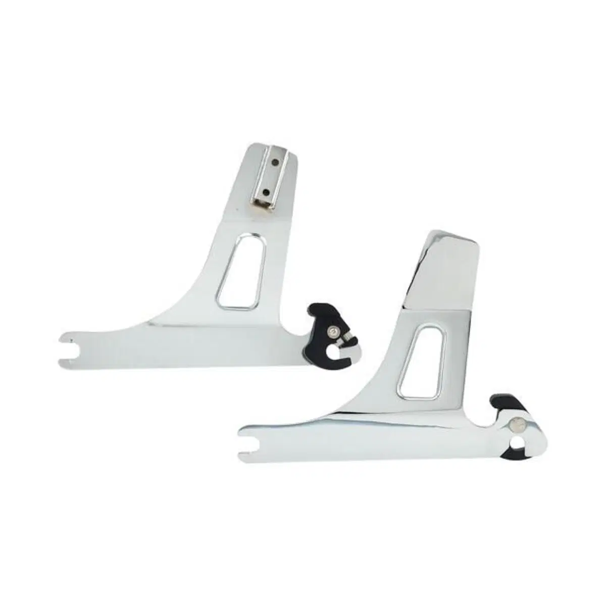 Piastre cromate per schienalino Sissy Bar rimovibi 