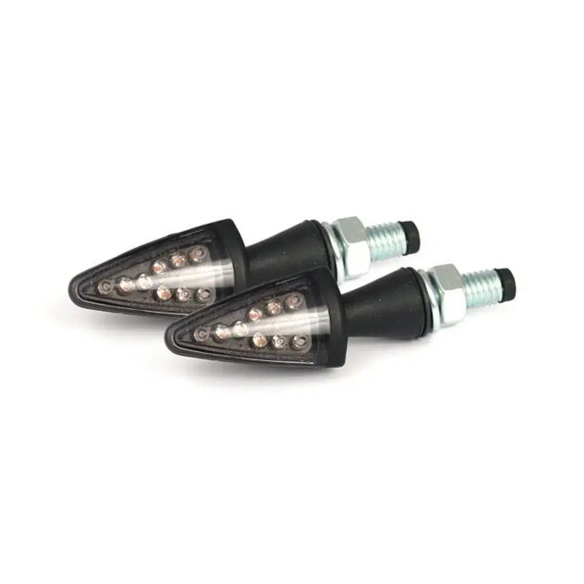 Frecce a led Peak nere lente fumè omologate Motorc 
