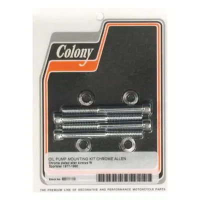 Kit viti pompa olio cromate per Sportster dal 1977 