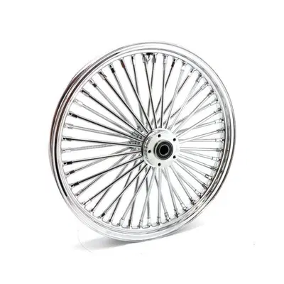 Ruota anteriore cromata Big Spoke 48 raggi 21&rdquo;x 2, 