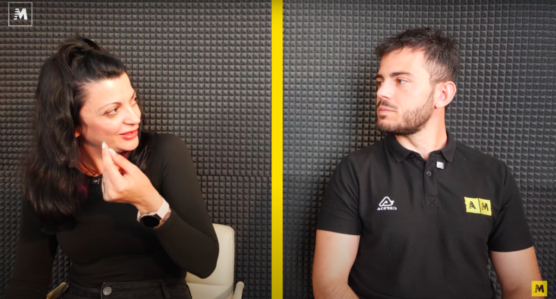 Cristina e Pietro durante l&#039;intervista doppia