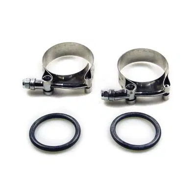 Fascette con oring fissaggio collettore Sportster 