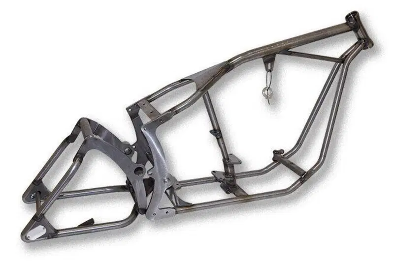 Telaio con forcellone Softail stile Chica Goosenec Santee