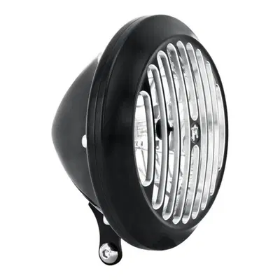 Faro anteriore 5 3/4''Grill omologato nero e croma Performance Machine