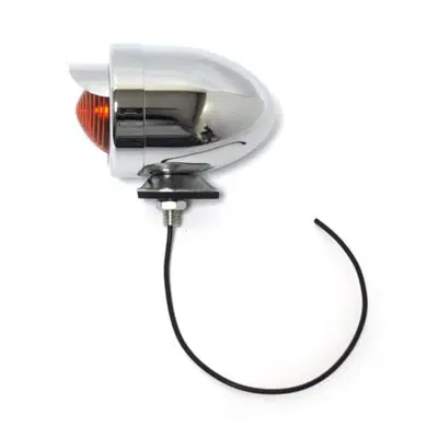 Freccia a lampadina Bullet cromata lente arancio c 