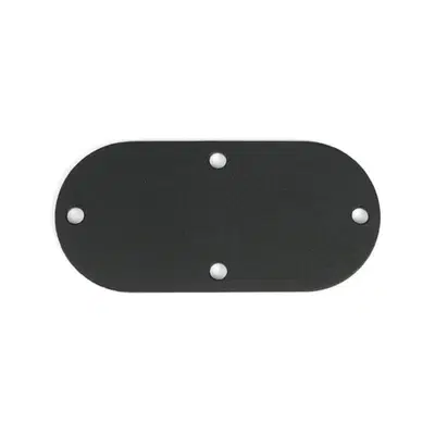 Coperchio ispezione nero grinzato per Softail dal 