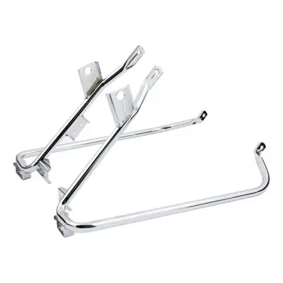 Staffe supporto borse/marmitte cromate per Touring 