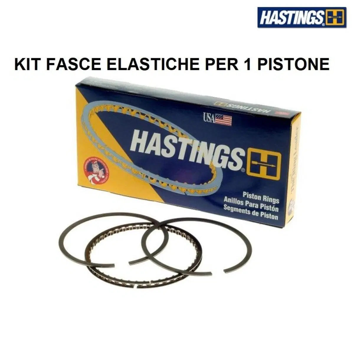 Fasce elastiche Hastings per pistoni +0 per Sport 