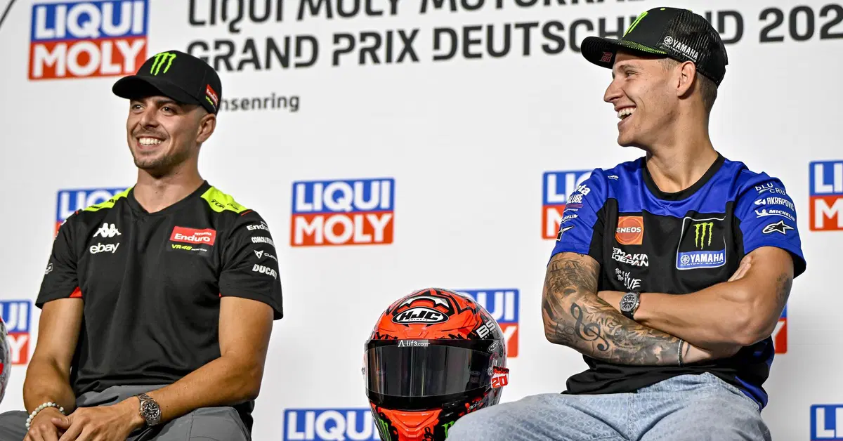 MotoGP 2024. GP di Germania. Fabio Quartararo si sbilancia: "Vorrei questo ragazzo qui in Yamaha", intende Fabio Di Giannantonio
