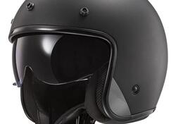 Casco Jet LS2 OF601 Bob 2 Solid nero opaco