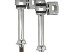 Riser alti 6’’ arretramento 2’’, cromati, Paughco
