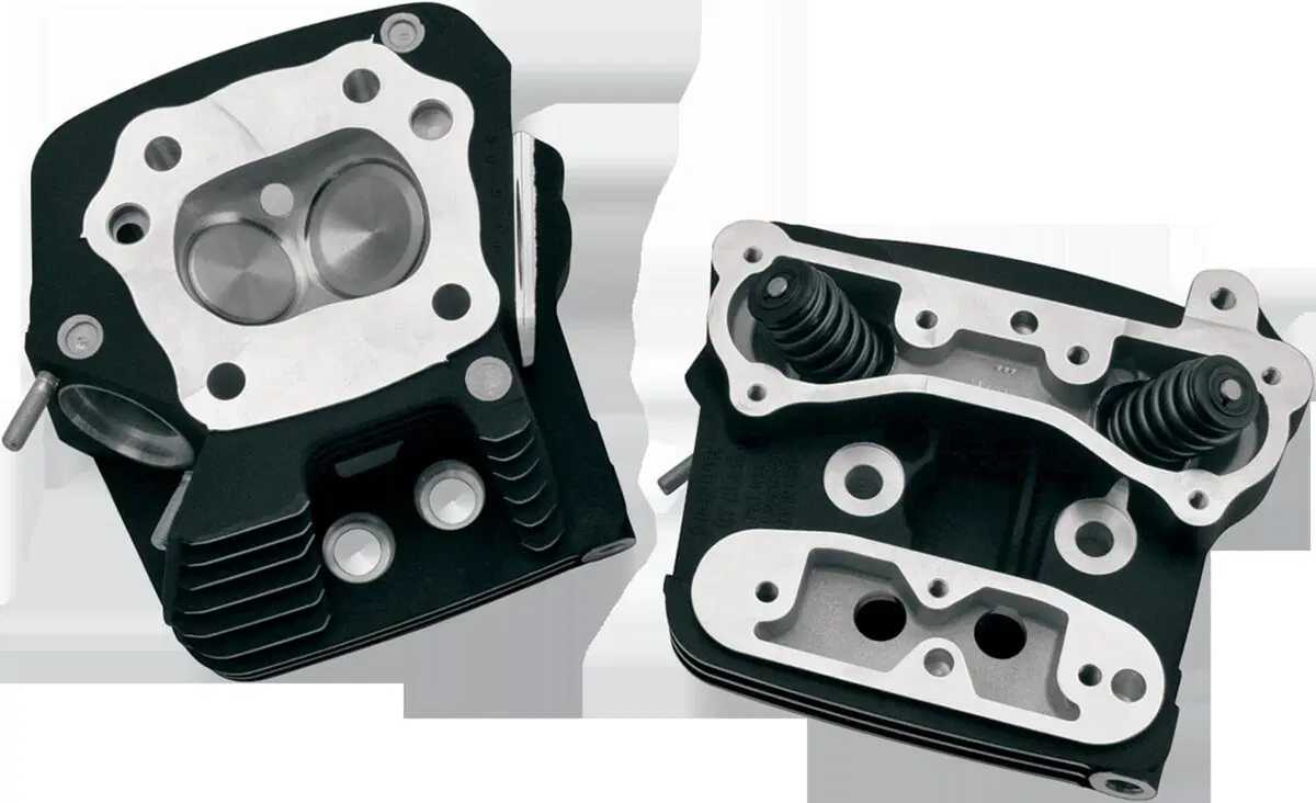 Coppia tetstate S&S nere per FXR, Dyna, Softail e 