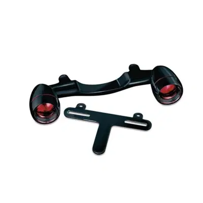 Frecce posteriori bullet rosse con supporto cromat 