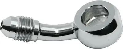 Raccordo cromato 3/8"-24 AN-3 piegato 35 gradi dia 