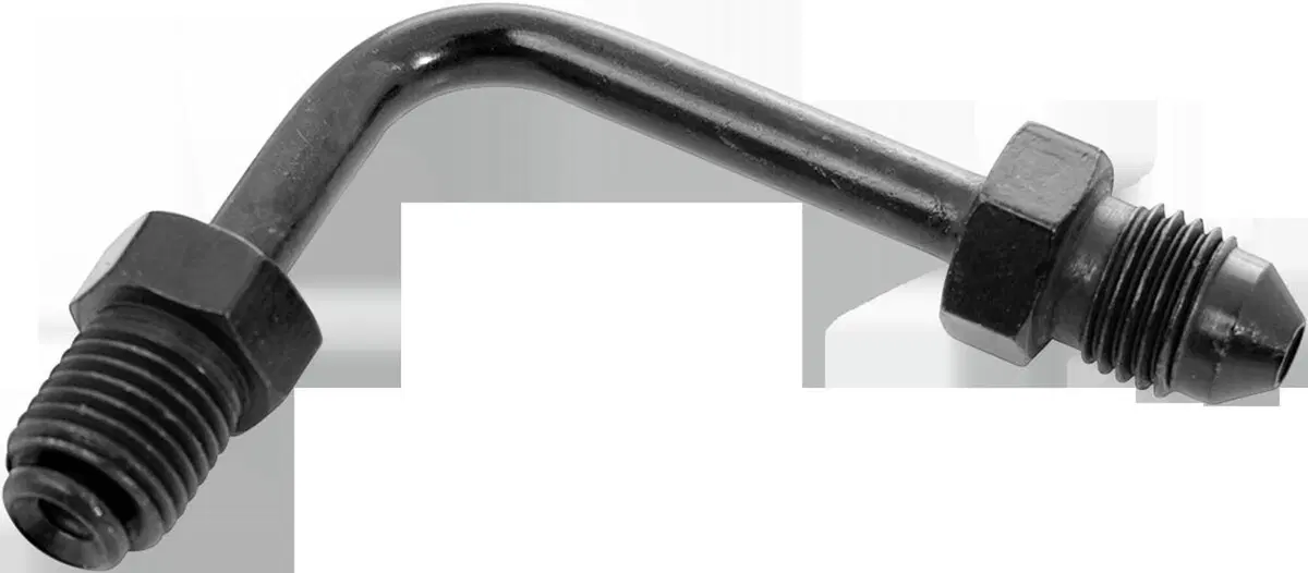 Raccordo nero piegato 90° da 3/8"-24 a AN-3 Goodridge