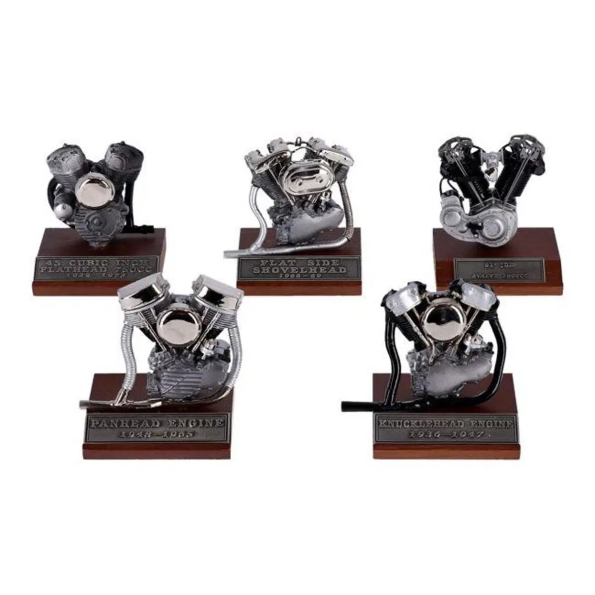 Serie di 5 modellini del motore JD 1000cc, WL 45, 