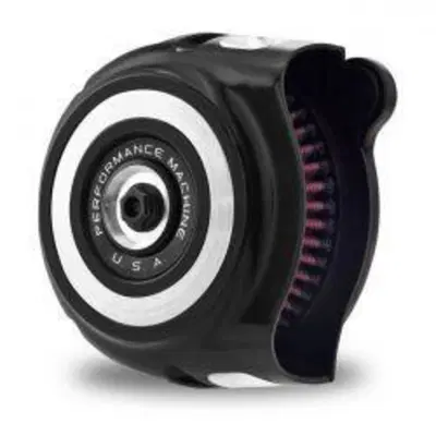 Filtro dell'aria PM Vintage Velocity per Sportster Performance Machine