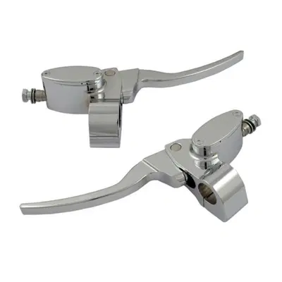 Comandi manubrio Custom cromati singolo disco con 