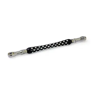 Asta marce drilled nera per Sportster con comandi 