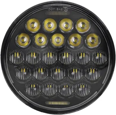 Parabola LED omologata da 5-3/4" nera con luce di 