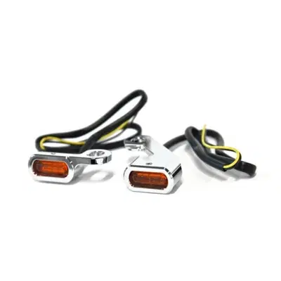 Frecce cromate con lenti ambrate omologate a LED p 
