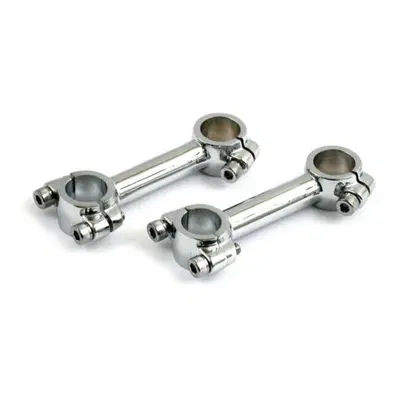Riser Dog Bone alti 4&rdquo; cromati con morsetti da 1&rdquo;, 