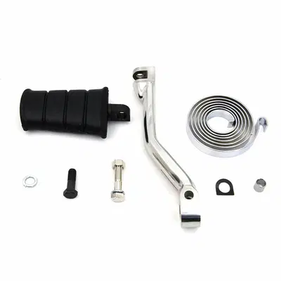 Leva cromata per avviamento kickstarter con molla 