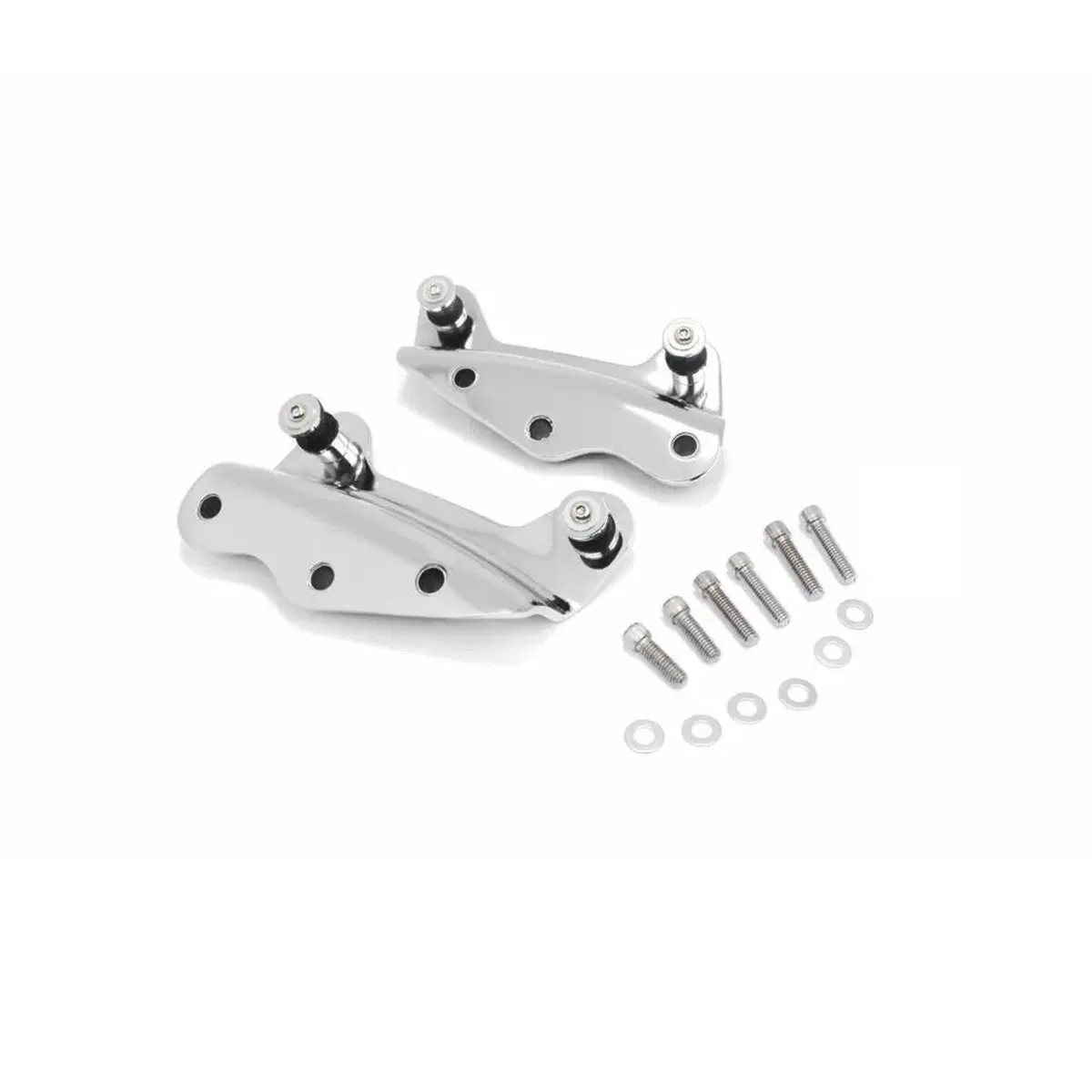 Kit bulloneria 4 punti sgancio rapido cromato per 