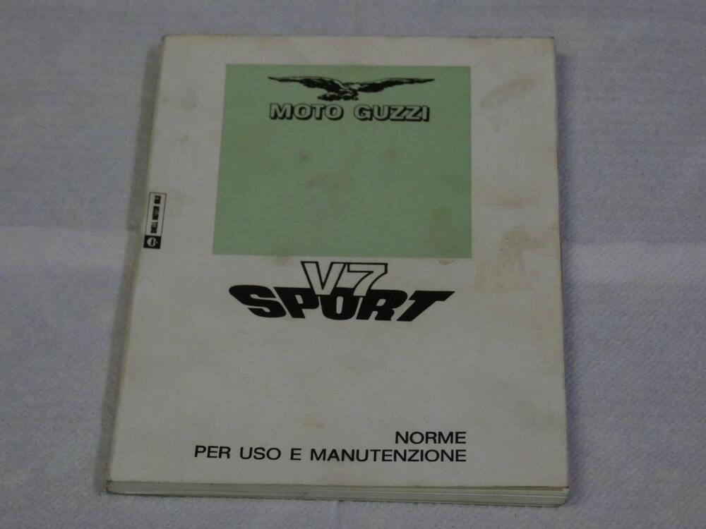 Libretto uso e manutenzione Moto Guzzi V7 Sport de