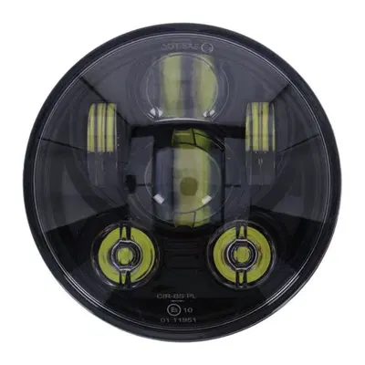 Parabola LED omologata da 5-3/4" nera con luce ana 