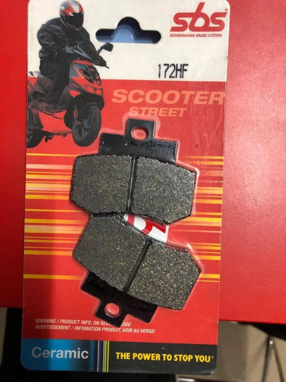 COPPIA PASTIGLIE SBS 172 HF - 6561720 PER KIMCO 25
