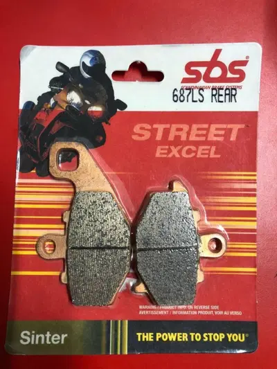 COPPIA PASTIGLIE SBS 687 LS - 6566876