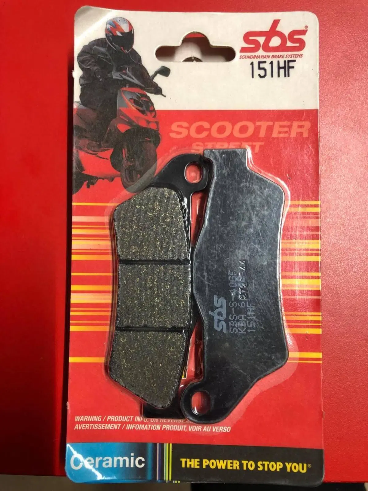 COPPIA PASTIGLIE SBS 151HF