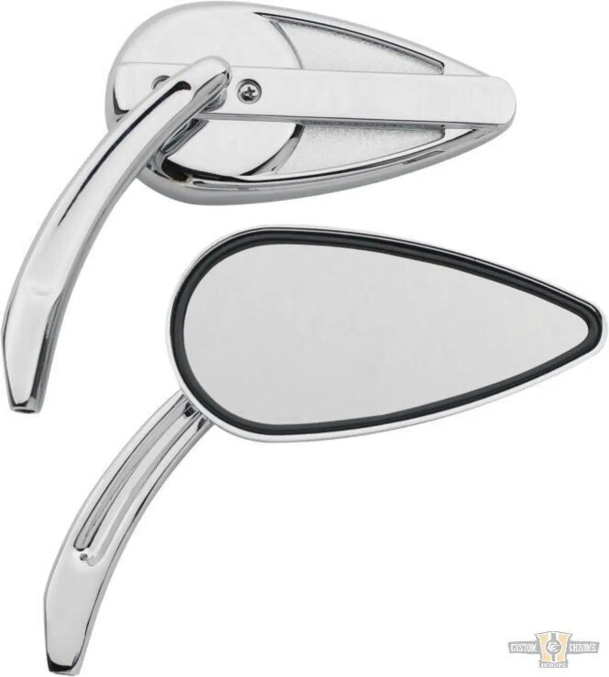 Specchietti vintage alluminio billet cromati Custo 