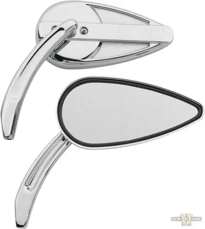Specchietti vintage alluminio billet cromati Custo 