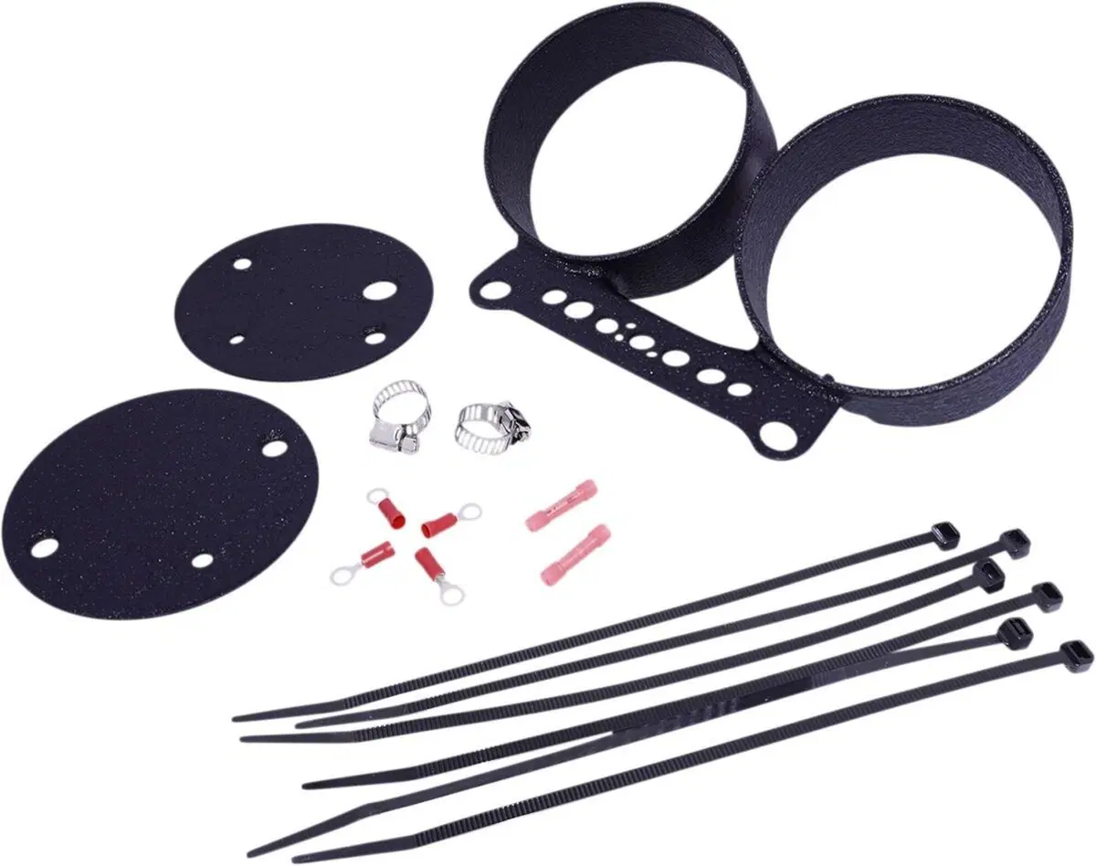 Supporto contakm e contagiri in avanti nero Per Dy Drag Specialties
