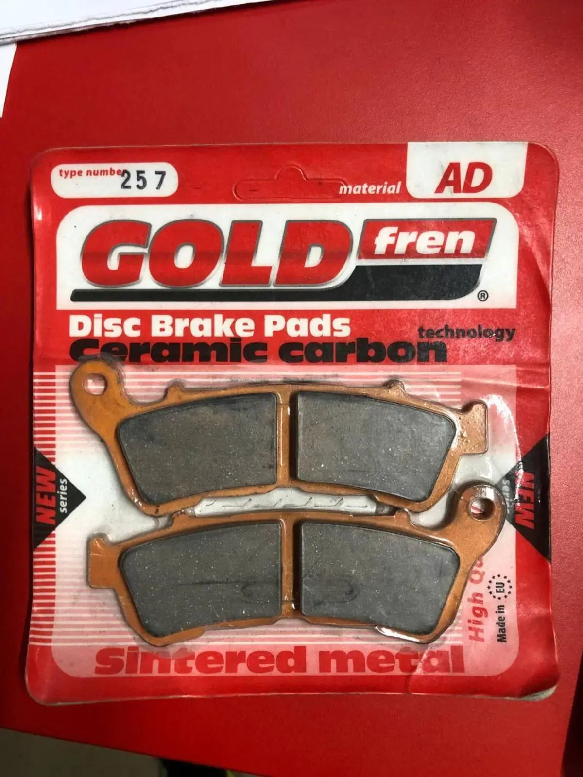 COPPIA PASTIGLIE GOLD FREN 257 CARBON CERAMIC Good Fren